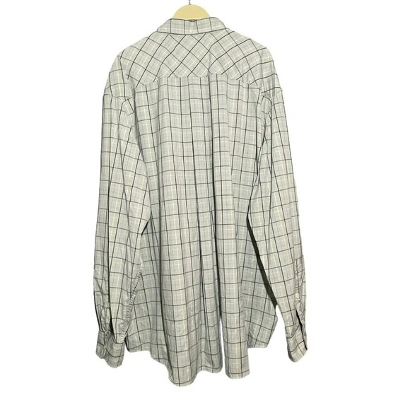Duluth Button Dress Shirt Men 2XL Checker Plaid Preppy Workwear Casual Modern - Picture 2 of 11